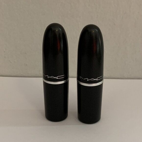 2X MAC Matte Lipstick MEHR USED Original Formula VTG nude Pink *SEE PHOTOS* Pink - Picture 3 of 9